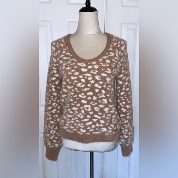 Abercrombie & Fitch-Super soft leopard print oversized pullover sweater - Picture 4 of 8